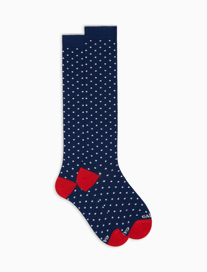 Calze lunghe donna cotone leggero royal fantasia pois - Gallo 1927 - Official Online Shop