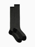 Calze lunghe donna cotone nero vanisé - Gallo 1927 - Official Online Shop