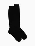Calze lunghe donna lana nero tinta unita - Gallo 1927 - Official Online Shop