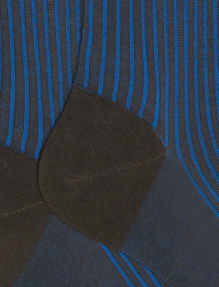 Calze lunghe uomo cacao twin rib - Gallo 1927 - Official Online Shop