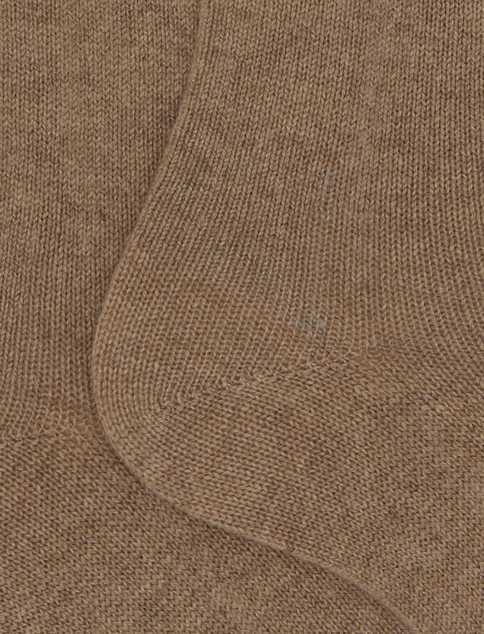 Calze lunghe uomo cashmere beige tinta unita - Gallo 1927 - Official Online Shop