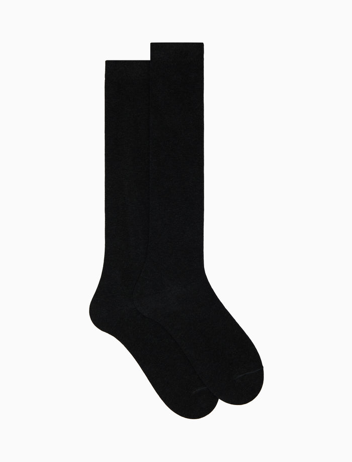 Calze lunghe uomo cotone antracite tinta unita - Gallo 1927 - Official Online Shop