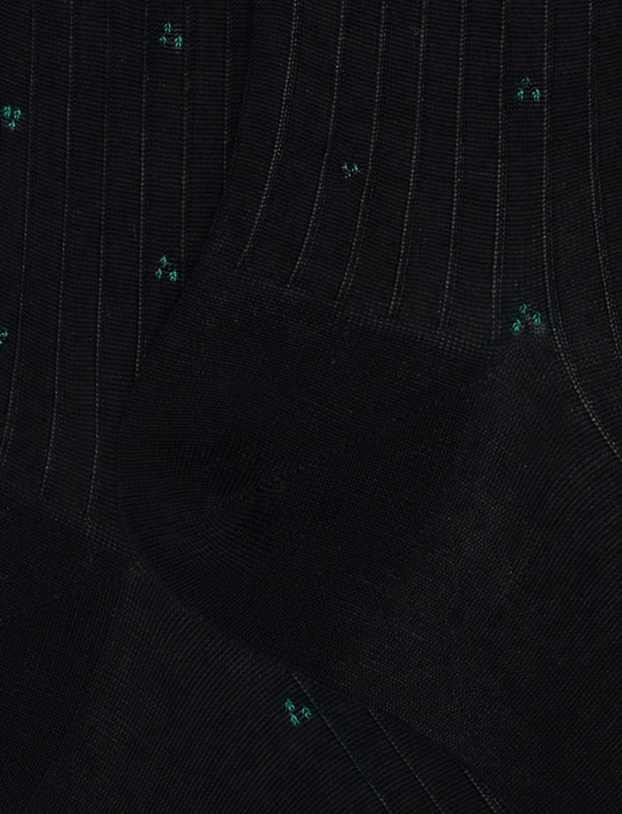 Calze lunghe uomo cotone blu con ricamo avio - Gallo 1927 - Official Online Shop