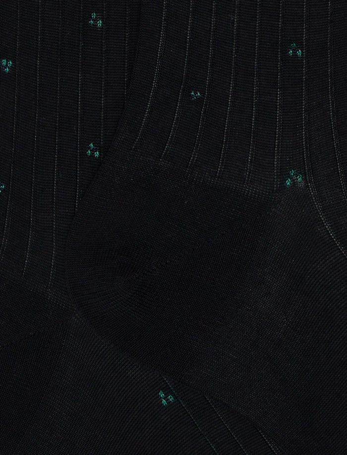 Calze lunghe uomo cotone blu con ricamo bottiglia - Gallo 1927 - Official Online Shop