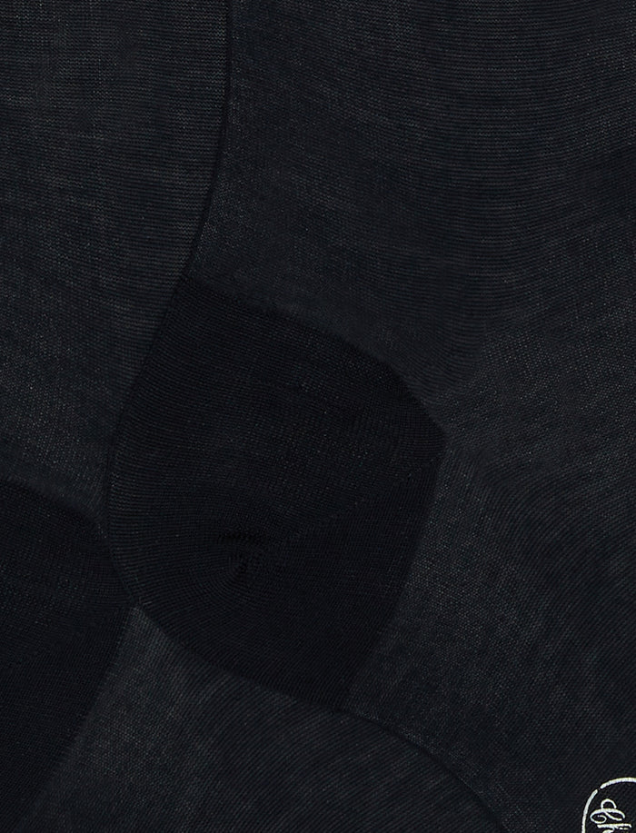 Calze lunghe uomo cotone chiffon blu tinta unita - Gallo 1927 - Official Online Shop