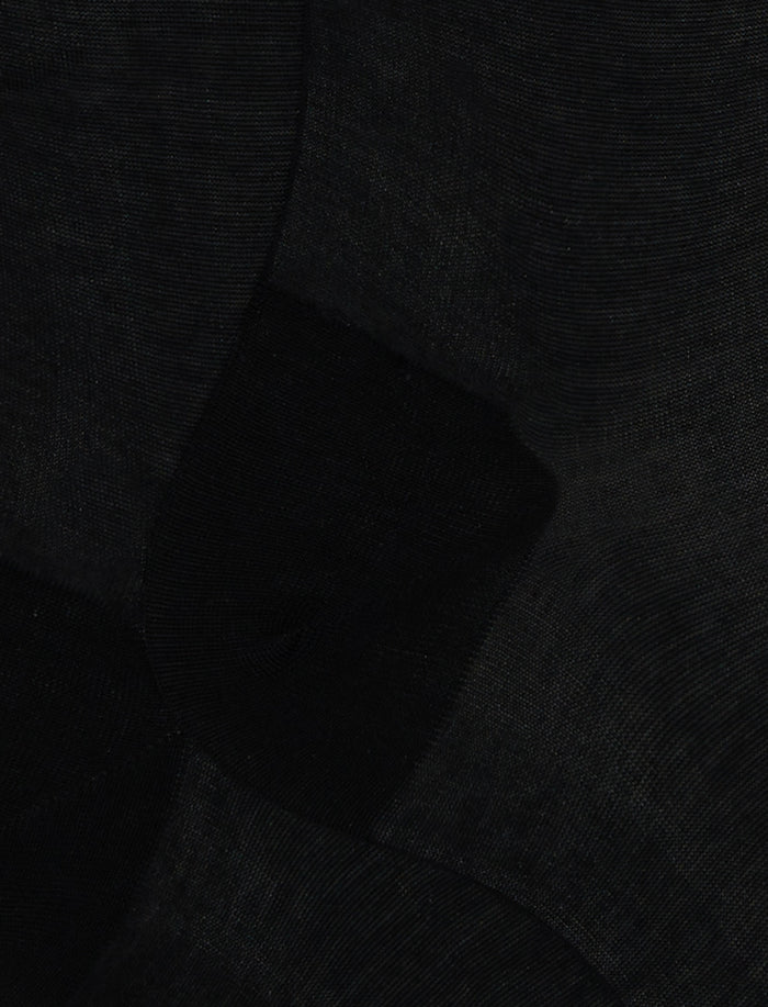 Calze lunghe uomo cotone chiffon nero tinta unita - Gallo 1927 - Official Online Shop