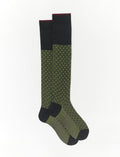 Calze lunghe uomo cotone grafite fantasia giglio - Gallo 1927 - Official Online Shop