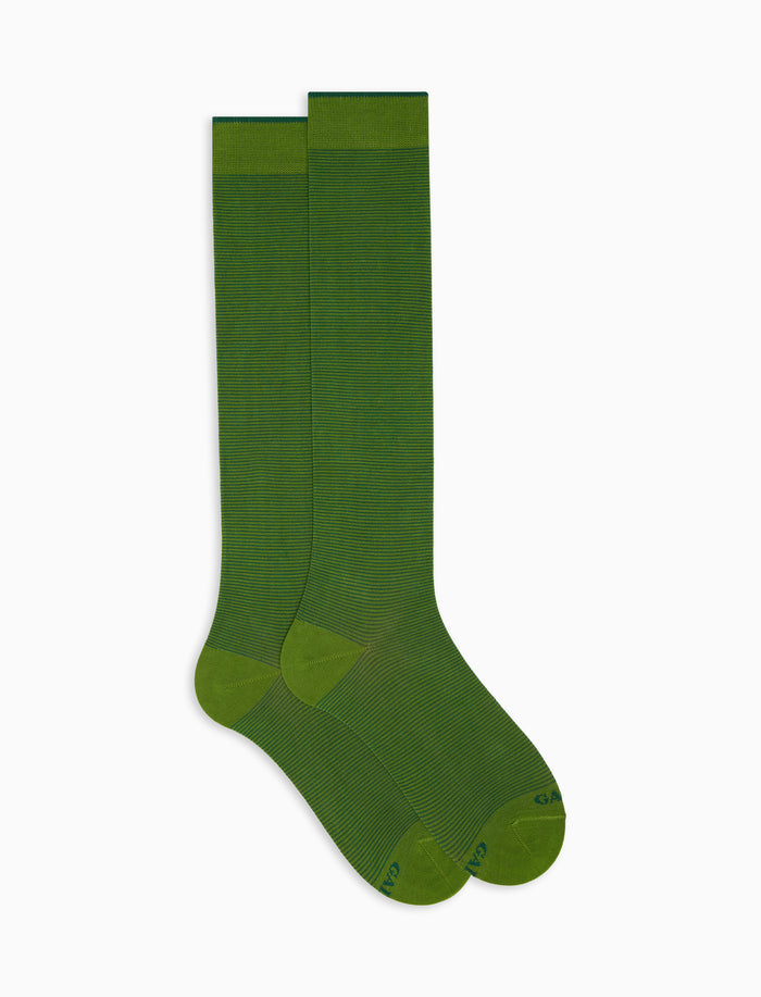 Calze lunghe uomo cotone leggero cactus righina sottilissima - Gallo 1927 - Official Online Shop