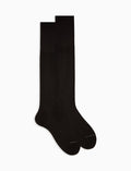 Calze lunghe uomo cotone marrone tinta unita - Gallo 1927 - Official Online Shop