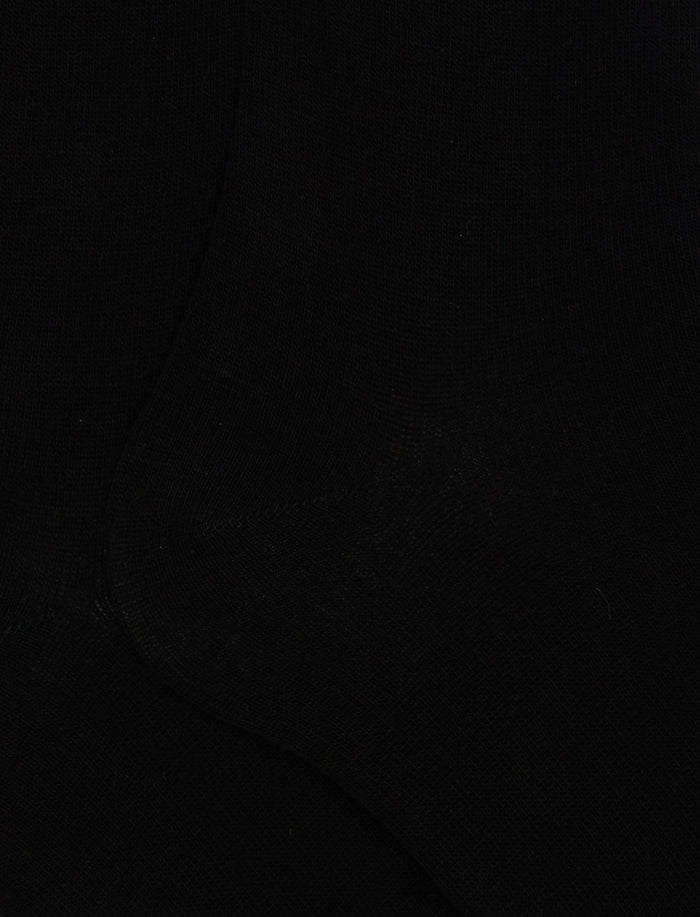 Calze lunghe uomo cotone nero tinta unita - Gallo 1927 - Official Online Shop