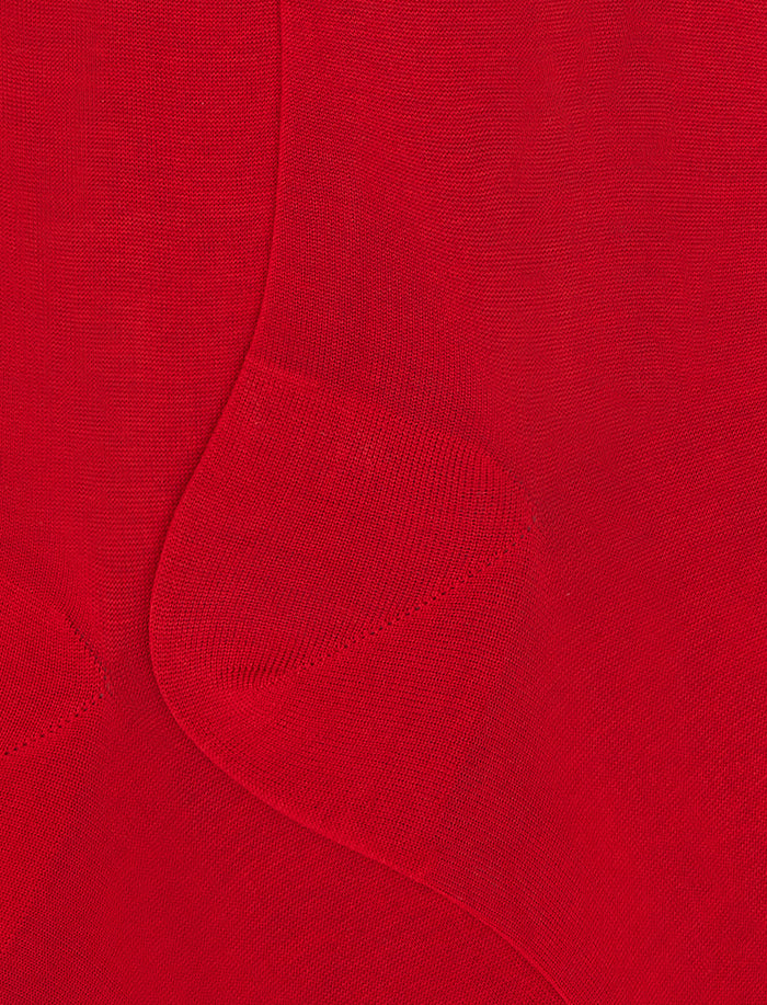 Calze lunghe uomo cotone tinta unita rosso - Gallo 1927 - Official Online Shop