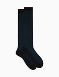 Calze lunghe uomo lana e cotone antracite vanisé - Gallo 1927 - Official Online Shop