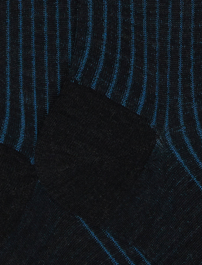 Calze lunghe uomo lana e cotone antracite vanisé - Gallo 1927 - Official Online Shop