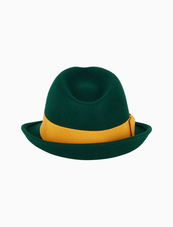 Cappello donna feltro verde tinta unita - Gallo 1927 - Official Online Shop