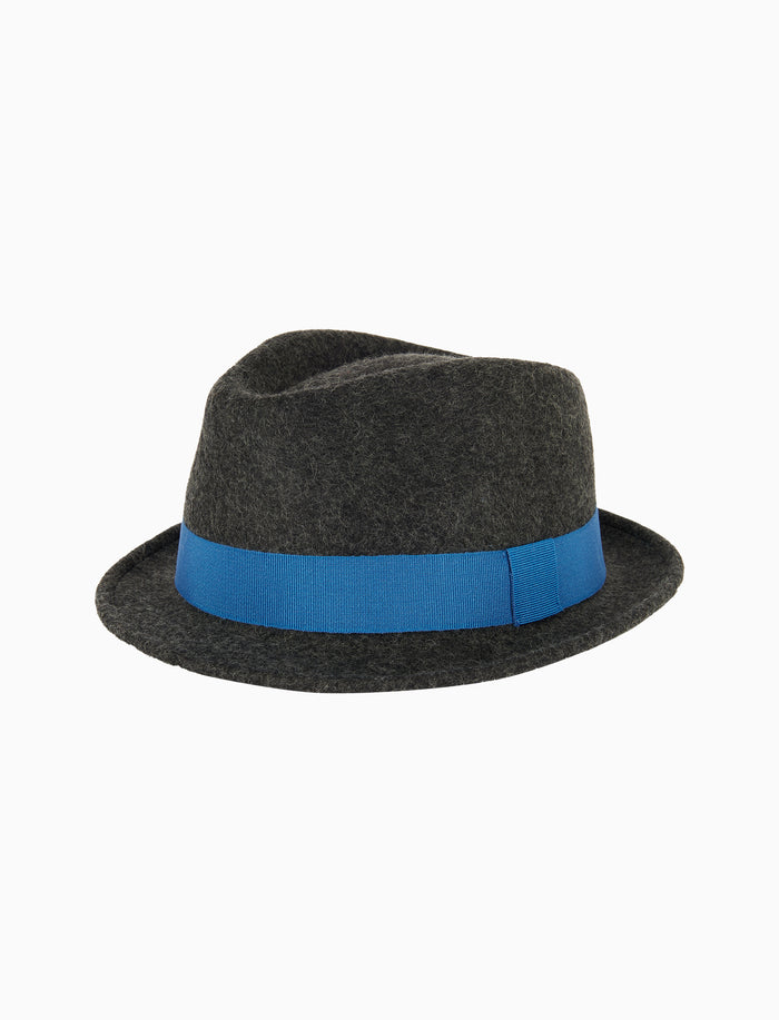 Cappello uomo feltro grigio tinta unita - Gallo 1927 - Official Online Shop