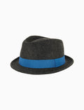 Cappello uomo feltro grigio tinta unita - Gallo 1927 - Official Online Shop