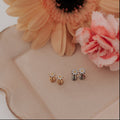 Carolina Daisy Flat Back Stud Earrings