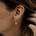 Carolina Daisy Hoop Earrings