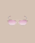 The front view of the Southern Tide Caroline Aviator by Southern Tide - Rose Gold Frame with Golden Rose Lens