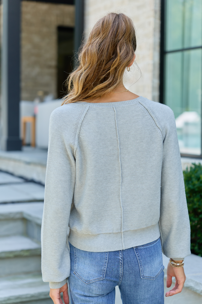 Casey Grey Henley Pullover