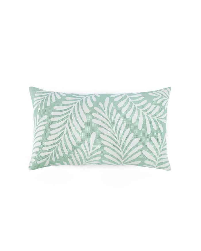 The front view of the Southern Tide Cedar Island Decorative Pillow by Southern Tide - Sage