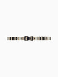 Cintura bassa donna pile nero righe multicolor - Gallo 1927 - Official Online Shop