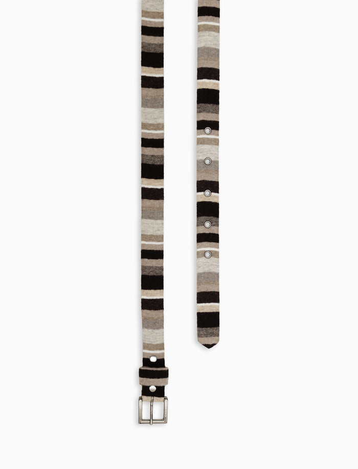 Cintura bassa donna pile nero righe multicolor - Gallo 1927 - Official Online Shop