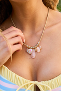 Clara Pink Charm Necklace FINAL SALE