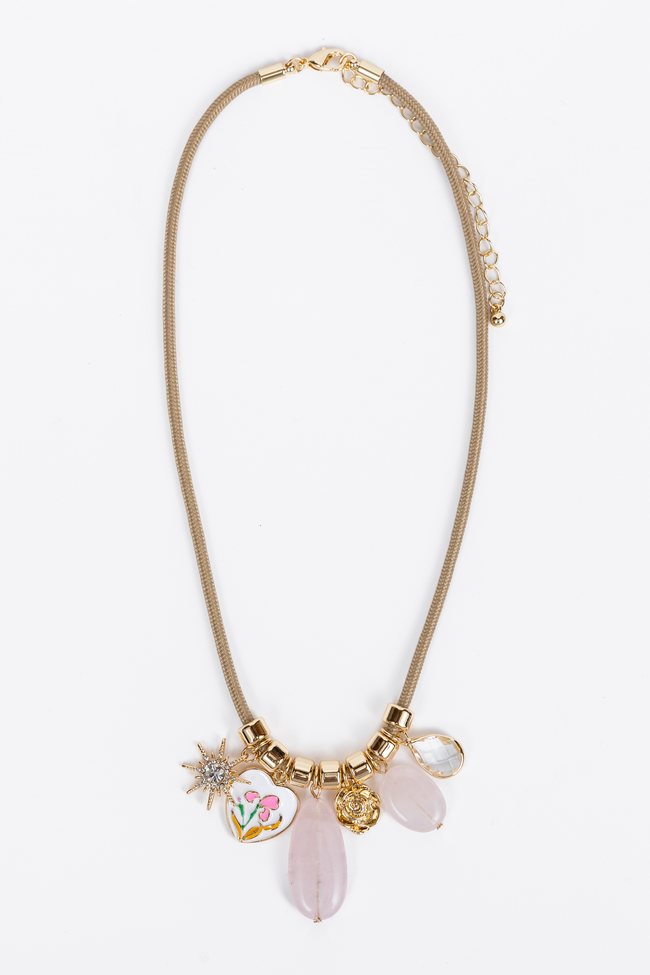 Clara Pink Charm Necklace FINAL SALE
