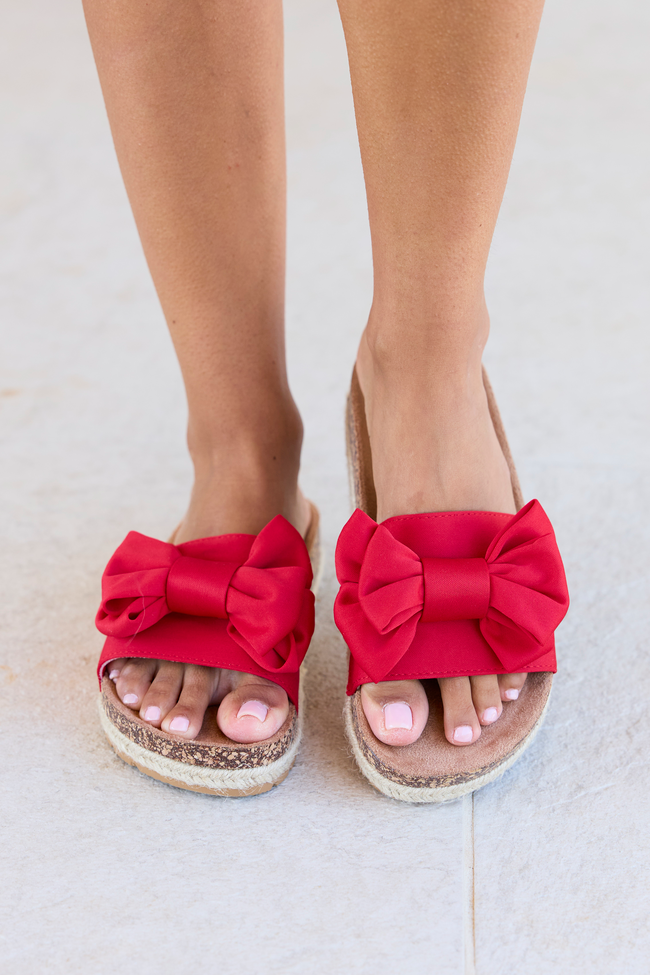 Clash Red Bow Sandal FINAL SALE