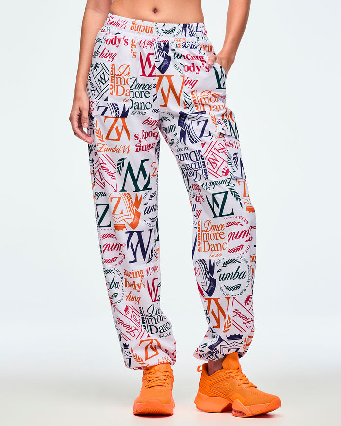 White/Orange # Class of 2001 High Rise Cargo With Bungee Cuffs