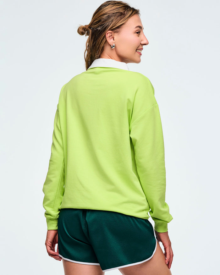 Be Seen Green # Class of 2001 Long Sleeve Polo