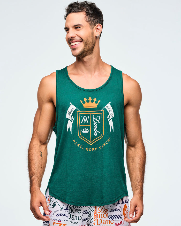 Teal Tango # Class of 2001 Men's Open Neck Tank