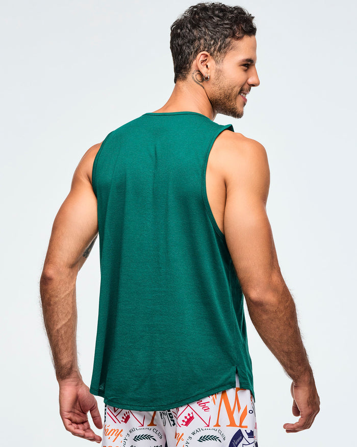 Teal Tango # Class of 2001 Men's Open Neck Tank