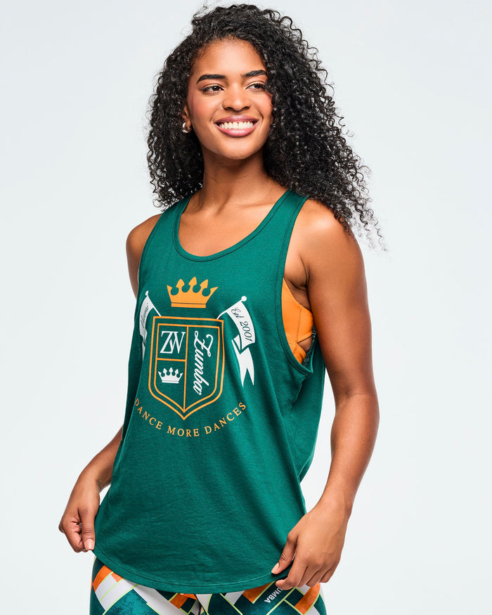 Teal Tango # Class of 2001 Men's Open Neck Tank