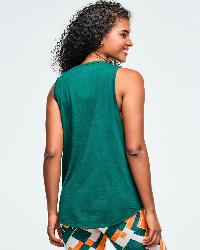 Teal Tango # Class of 2001 Men's Open Neck Tank