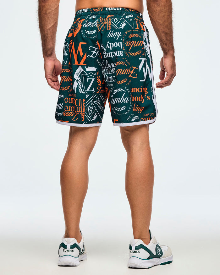 Dark Green/Orange # Class of 2001 Men's Woven Shorts