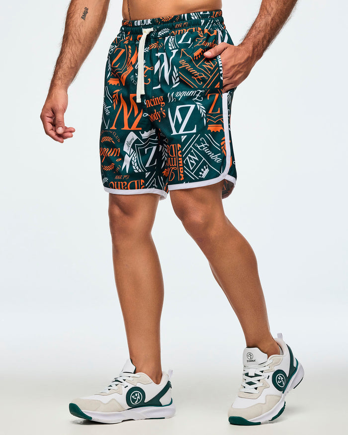 Dark Green/Orange # Class of 2001 Men's Woven Shorts