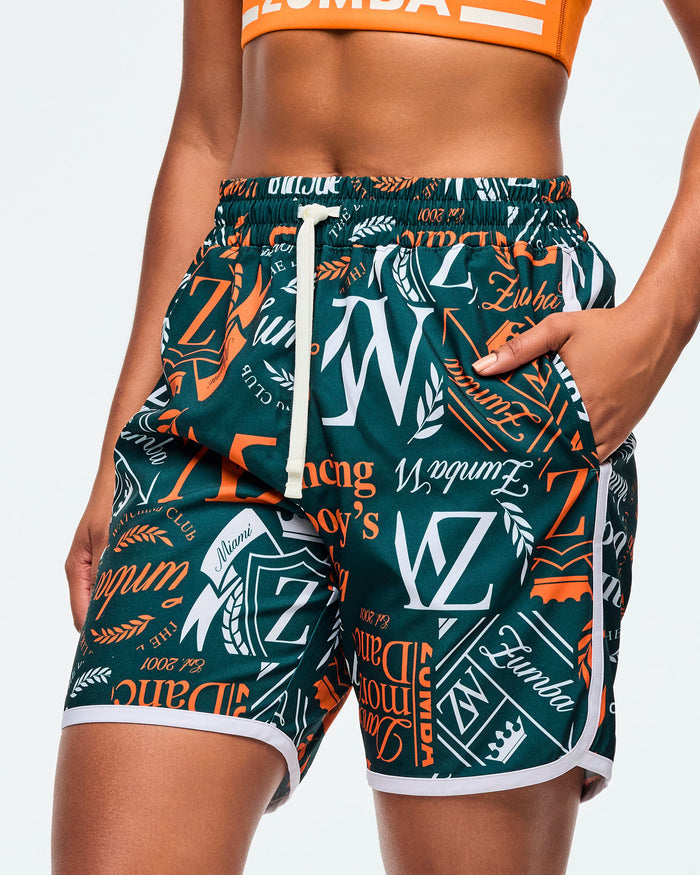 Dark Green/Orange # Class of 2001 Men's Woven Shorts