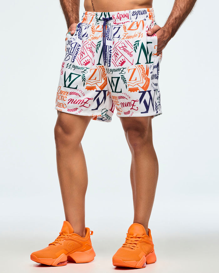 White/Orange # Class of 2001 Mesh Shorts