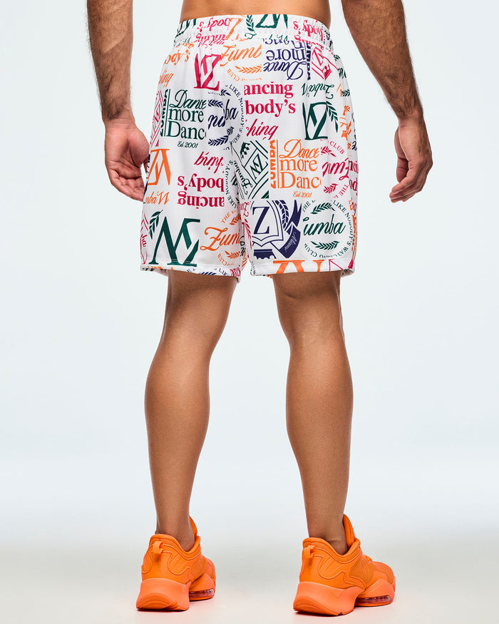 White/Orange # Class of 2001 Mesh Shorts