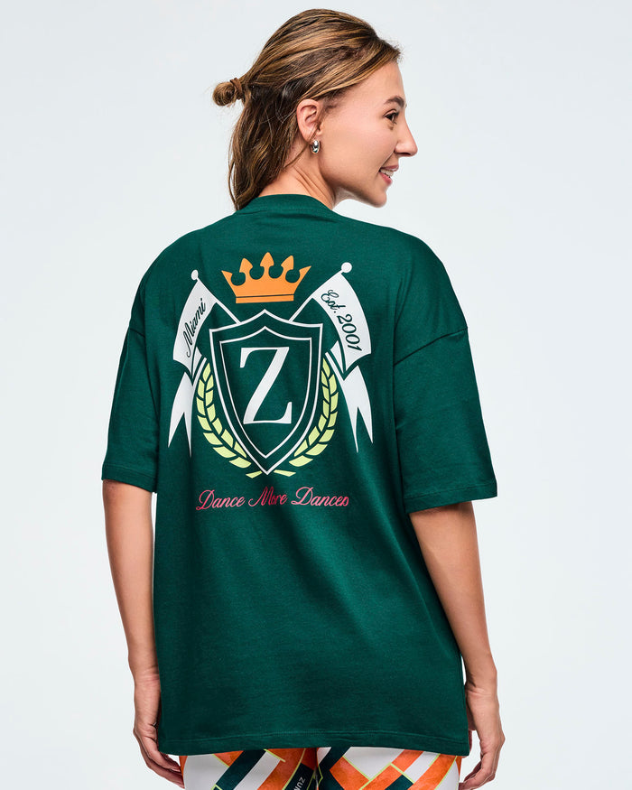 Teal Tango # Class of 2001 Oversized Top