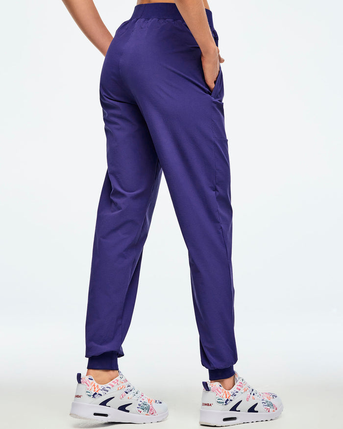 Soft Navy # Class of 2001 Stretch Woven Ankle Joggers
