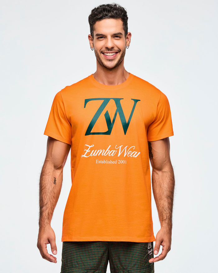 Orange Punch # Class of 2001 Unisex Crew Neck Tee - Orange Punch