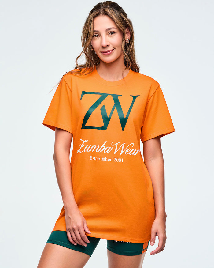 Orange Punch # Class of 2001 Unisex Crew Neck Tee - Orange Punch