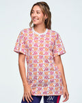 White/Pink # Class of 2001 Unisex Crew Neck Tee - White/Pink