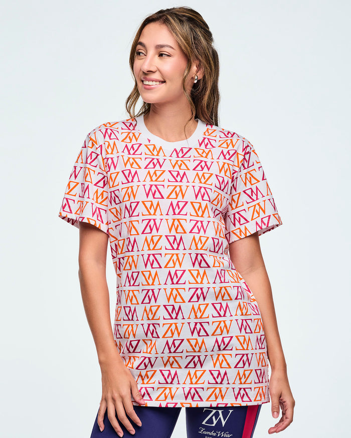 White/Pink # Class of 2001 Unisex Crew Neck Tee - White/Pink