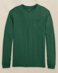 The front view of the Southern Tide Classic Long Sleeve Pocket T-Shirt in Spruce by Southern Tide - Spruce