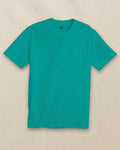 The front view of the Southern Tide Classic Short Sleeve Pocket T-Shirt in Gulf Stream by Southern Tide - Gulf Stream