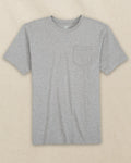 The front view of the Southern Tide Classic Short Sleeve Pocket T-Shirt in Heather Grey by Southern Tide - Heather Grey